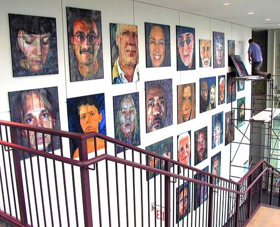Montclair Art Museum -  February 23 - April 8, 2002 , An Installation of 27 Large Scale Mixed Media Portraits