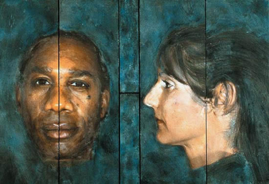 Montclair Art Museum -  February 23 - April 8, 2002 , An Installation of 27 Large Scale Mixed Media Portraits